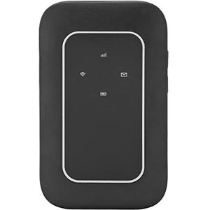 Mobiele Wifi-hotspot, 4G LTE 150 Mbps Draagbare Wifi-router Ondersteunt 10 Gebruikers, Mobiele Hotspot-router met Simkaartsleuf voor Desktops, Laptops, Tablets, Mobiele Telefoons
