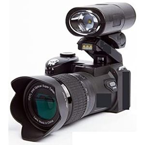 33MP HD Camcorder Camera Groothoeklens + 24X Telelens + LED + Statief Set Multifunctionele Camcorder(Color:Type)