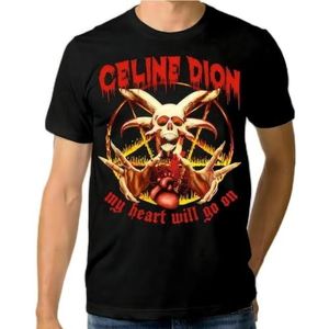 Vintage Celine Dion My Heart Will Go On Men's T-Shirt Black T-Shirt