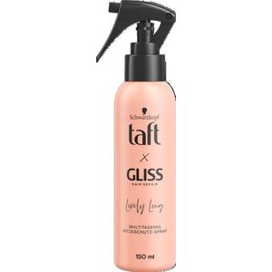Taft x Gliss hittebeschermingsspray Lovely Long (150 ml), multitasking-spray biedt hittebescherming tot 230 graden, bescherming tegen splijten en langdurige gedefinieerde stijlen