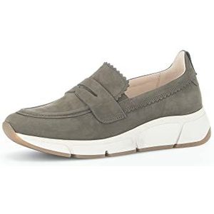 Gabor Damesslippers, halfhoge schoenen, uitneembaar voetbed, medium extra breed (G), groen militair 44, 40.5 EU