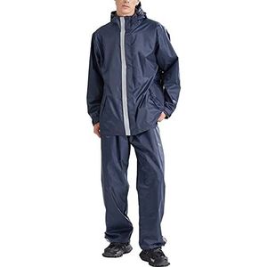 Regenjas，Waterdicht Jasje，Motorfiets Regenkleding Waterdichte regenjas Outdoor regenjas Waterdichte jassen Winddichte regenjas for heren, lichtgewicht regenpak met capuchon(Grey,XL)