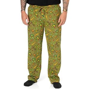 Teenage Mutant Ninja Turtles Mens Lounge Pants Tmnt Green PJS -broek