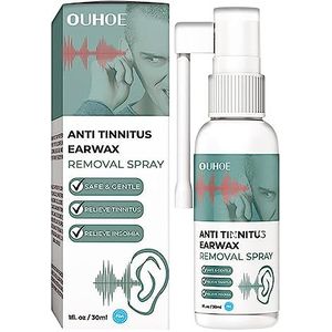 Oorsmeerverwijderingsspray,Oorreiniger - Ears Cleaner Verlicht tinnitussymptomen, beltonen, duizeligheid, tinnitus en gehoorverlies met applicatormondstuk Deno