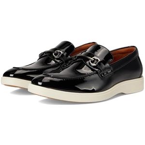 STACY ADAMS Heren Slayton Moc Toe Slip op Loafer, zwart patent, 7 UK, Zwart Patent, 39.5 EU