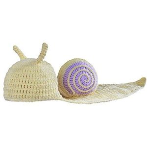 Slak, Pasgeboren Baby Meisje Jongen Haak Brei Kostuum Foto Fotografie Prop Hoeden Outfits (Slak)