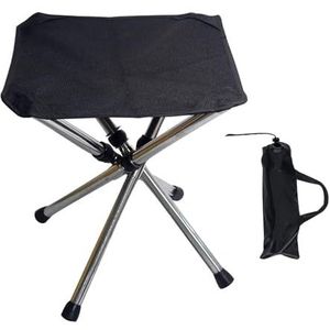 DPNABQOOQ Outdoor opvouwbare kruk roestvrij staal draagbare opvouwbare picknick camping kruk MIni opslag visstoel ultralicht meubilair (maat : 02)