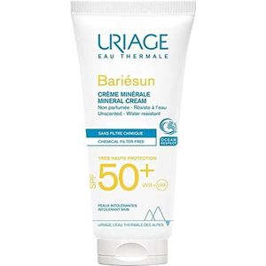 Uriage Bariesun Spf 50+ Minerale Crème met zeer hoge bescherming, 100 ml (verpakking van 1)