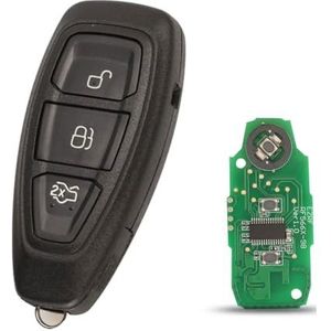 Afstandsbediening sleutelkaart autosleutel autosleutel voor Ford Focus Fiesta C-Max Mondeo Ecosport Galaxy Kuga Smart Keyless 3 toetsen 433MHz KR55WK48801