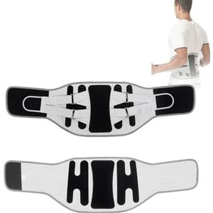 OIFAODAO, Lendensteun Verstelbare taille Toermalijn Zelfverhitting Magnetische therapie Taillesteunriem Massageband heren dames ，Rugsteun(Black Gray,XXLarge)