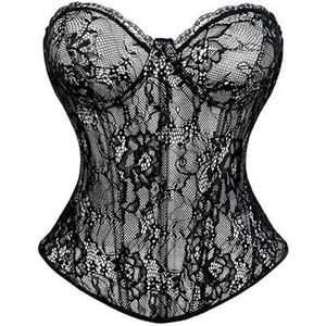 Corsettops for dames - Shapewear Overbust Lingerie Renaissance Design for dagelijks gebruik of speciale gelegenheden(XXL)