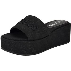GUESS Bintai sandalen voor dames, Black Logo 001, 37.5 EU