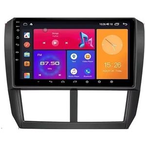 Android 13 Autoradio 9 inch Touch scherm dubbele Din auto stereo voor Subaru Forester 3 SH 2007-2013 met Bluetooth/FM radio/wifi/USB/stuurwielbediening/GPS(8 Core 8+256G)