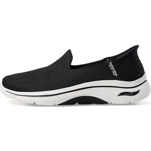 Skechers Go Walk Arch Fit 2.0 Delara Hands Free Slip-Ins Sneakers, zwart/wit, 37,5 EU, zwart, wit, 37.5 EU