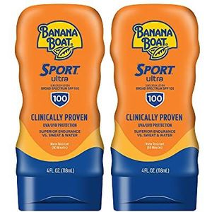 Banana Boat Sport Performance Sunblock Lotion SPF 100, 4-ounce flessen (2 stuks) van Banana Boat