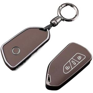 Autosleutelhangerafdekking Voor Golf 8 ID.3 ID.4 MK4 MK8 2022 2021 GTI R TPU Leren Auto Afstandsbediening Sleutelhoesje Fob Cover Houder Shell Accessoires Sleutel Shell(8)