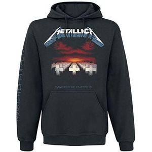 Metallica Heren Master of Puppets Tracks Pullover Hoodie Zwart