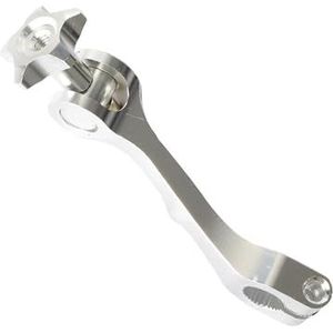 Motorfiets remhendels Motorfiets CNC tuimelaar achterrem verstelbare spanningshendel geschikt voor pit dirt bike geschikt voor ATV universeel Koppeling remhendel(Silver)