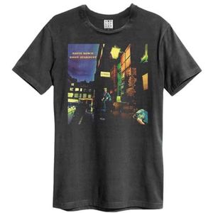 Amplified T-Shirt Ziggy Stardust David Bowie Volwassenen Unisex (XL) (Carbon)