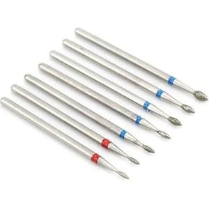 Nagelschuurkop, 7-delige set diamantnagelboortjes for manicure(No6)