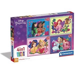 Disney Princess Puzzel (12-24 Stukjes, 4-in-1)