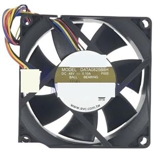 Voor AVC DATA0825B8H P005 DC 48V 0,10A 80x80x25mm 4-draads serverkoelventilator