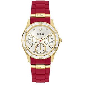 Guess 38MM Sport Horloge, Rood/Goud-toon, NS, riem