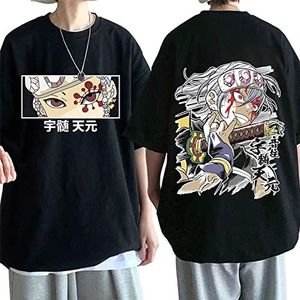 OUHZNUX Anime Demon Slayer T-shirt Mannen Vrouwen T-shirt Anime Tengen Uzui Eyes Manga Tee Shirt Cosplay Tops Streetwear T-shirts Oversized XXS-3XL