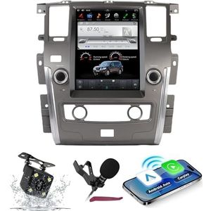 Android 15 Autoradio Navi voor N-issan Patrol (2010) 12.1 ""Touchscreen Car Multimedia Player met Wireless Carplay GPS Navigatie Bluetooth5.0 HIFI FM 5G-WiFi SWC DSP MIC,4g+64g