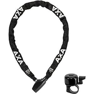 AXA ABSOLUTE kettingslot lengte 5-110 cm - diameter 5 mm zwart incl. fietsbel