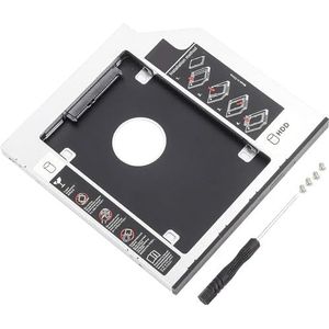 RGBS SATA 2e HDD HD Harde Schijf Caddy Case voor 12.7mm Universele Laptop CD/DVD-ROM Optische Bay