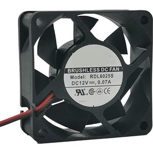 RDL6025S DC 12V 0,07a 6cm 6025 2-draads stille computerbehuizing koeling lucht