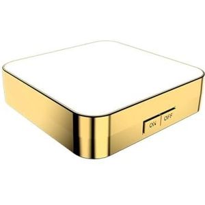 Beste verlichte reiscosmeticaspiegel met led, 1 x / 4 x vergroting, compact, USB-oplading, opvouwbare make-upspiegel. 2,9X2,9X0,79 pollici Wit