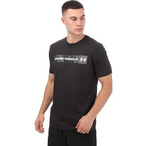 Under Armour Mens Short-Sleeve Graph Ua Camo Chest Stripe Ss, Black, 1376830-001, MD