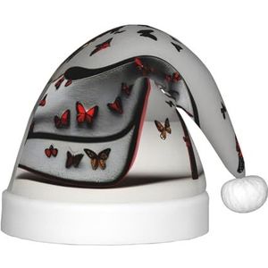 SSIMOO Vlinder Hoge Hak Heerlijke Kinderen Pluche Kerstmuts - Vakantie Decoratieve Hoed Voor Feesten, Feestelijk Plezier En Meer