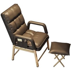 Zero Gravity-stoel, Patio-loungestoel, Verstelbare Zit-slaaploungestoel, For Tuincamping Strandzwembad Kantoor, 200 Kg Belasting (Color : Brown)