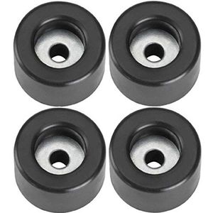 Adam Hall Hardware 4904 M4 AH - set van 4 rubberen voetjes 25 x 15 mm zwart in zak