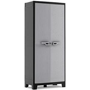 Keter - Titan Hoge Kast - Zwart/Grijs - 4 Planken - 80x44x182cm