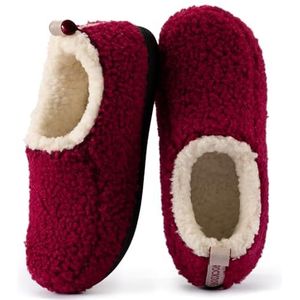 RockDove Nomad Slipper voor dames met traagschuim, Rood, 3/4 UK