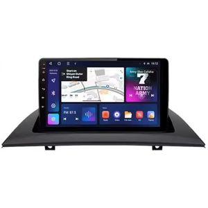 Android 14 Autoradio 9 inch touchscreen voor BMW X3 E83 2004-2009 Autoradio Navigatie met Carplay met GPS navigatie Bluetooth FM USB Steering Wheel Control(X8 8G+128G)