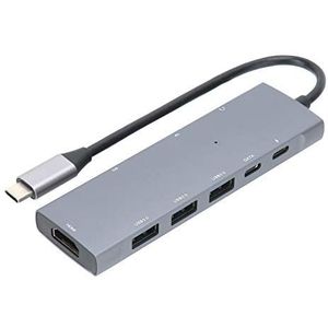 USB3.0 HUB, 9 in 1 Type-C Adapter Multipoort Hub HDMI 3,5 Mm Audio Geheugenkaart Docking Station
