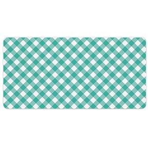 Groen Wit Plaid Kerst Mode Bureau Muismat Antislip Gaming Muismat Accessoires Decor 30x60cm