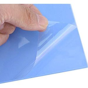 CPU thermische siliconen pads, koeling geleidende siliconen pad, lage viscositeit, 100 mm x 100 mm x 3 mm, voor besturingskaarten, elektronische apparaten, automatische machines