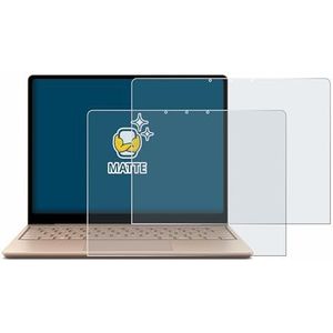 BROTECT 2x Antireflecterende Beschermfolie voor Microsoft Surface Laptop Go 2 Business 12.4"" Anti-Glare Screen Protector, Mat, Ontspiegelend