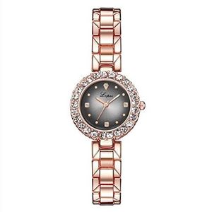 New Brand Luxury Women Dress horloges Set Fashion Geometrische Bangle Bracelet Quartz Clock Ladies Wrist Watch Rose Gold Watches (Color : 5)