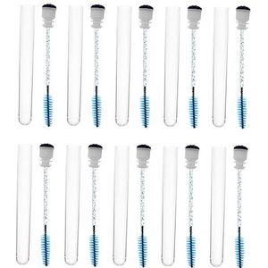 20 stks Wimper Borstel Tube met Glitter Wimper Extensions Make-up Wenkbrauw en Wimper Kam Applicators voor Mascara en Oogmake-up