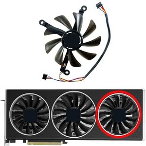 Voor XFX voor Radeon RX6700 6700XT 6750XT Speedster voor MERC/Ultra grafische kaart vervangende ventilator(Right fan)