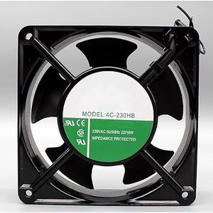 LMNCBVYA Ailsa Hexi 4C-230HB 120mm AC Cooling Fan - 22/19W, 2700 RPM, Quiet Operation for Laptops
