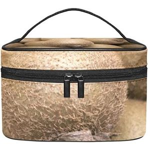 Kiwi make-up organizer tas, reismake-up tas organizer case draagbare cosmetische tas voor vrouwen en meisjes toiletartikelen, Meerkleurig, 22.5x15x13.8cm/8.9x5.9x5.4in