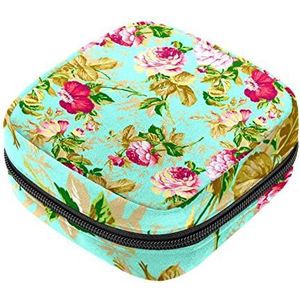 Vrouwen Maandverband Pads Handtas Dames Menstruatie Cup Pouch Meisjes Draagbare Tampon Opbergtas Bloem Periode Pouch met Rits